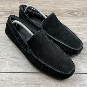 M. Gemi Men's Lined Moccasin Driving Loafer Black Size 43 US 10‎
